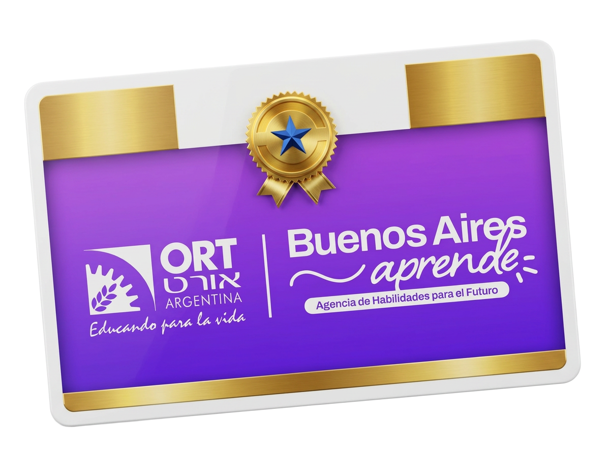 Credencial oficial ORT Argentina · Buenos Aires Aprende